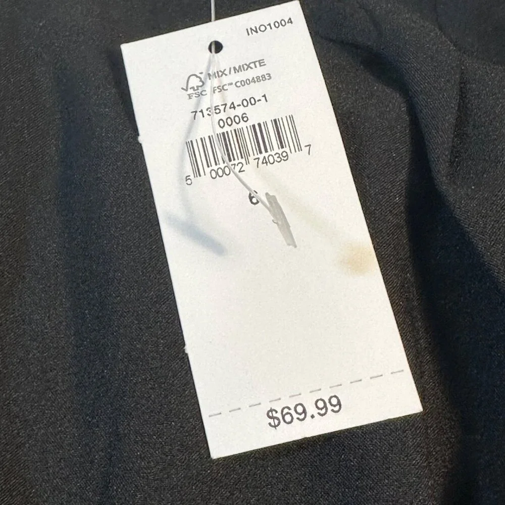 Banana Republic Women's Black Faux Wrap Skirt Size 6 New With Tags MSRP $69.99 - Picture 5 of 12